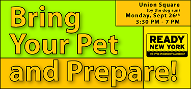 September 26 - Bring Your Pet and Prepare: One-Stop Shop for Pet Preparedness