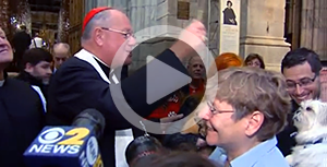 Cardinal Dolan blesses rescue animals