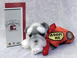 This holiday season, give a gift of love by giving a Maddie's Pet Adoption Certificate!