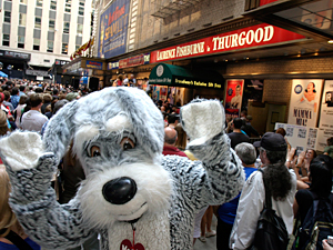 Shubert Alley was filled with excitement as Broadway Barks celebrated a decade of saving lives on July 12.