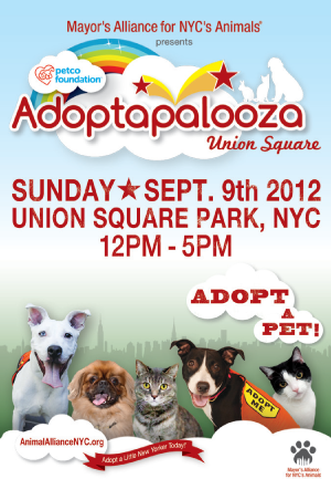 Adoptapalooza Union Square - September 9, 2012