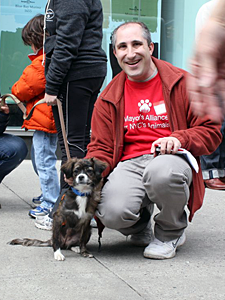 Everyone appreciates David Glicksman's volunteer efforts on behalf of companion animals. (Photo by Devon Santoro)